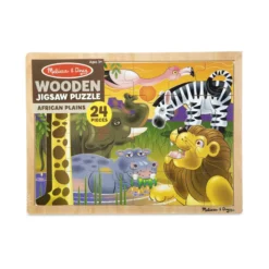 African Plains Wooden Jigsaw Puzzle - 24 Pieces
