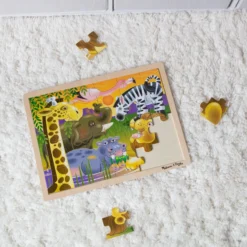African Plains Wooden Jigsaw Puzzle - 24 Pieces
