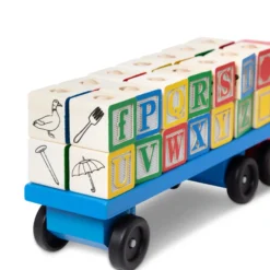 Alphabet Blocks Wooden Truck