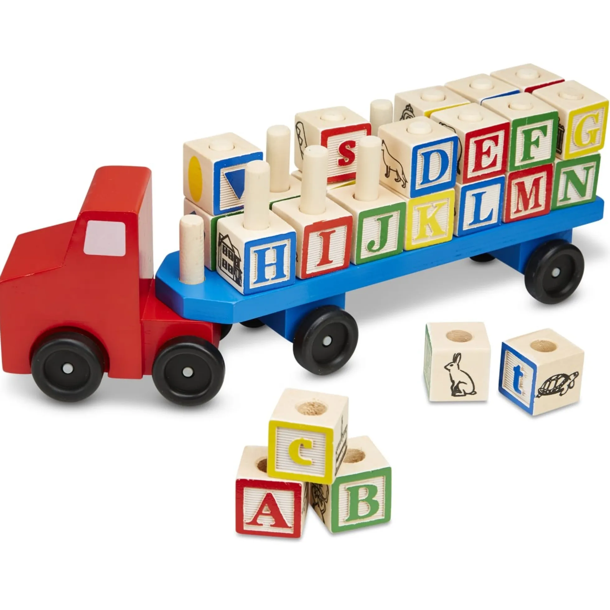 Alphabet Blocks Wooden Truck