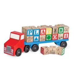Alphabet Blocks Wooden Truck