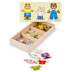 Bear Family Dress-Up Puzzle - 45 Pieces