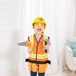 Construction Worker Costume Role Play Set
