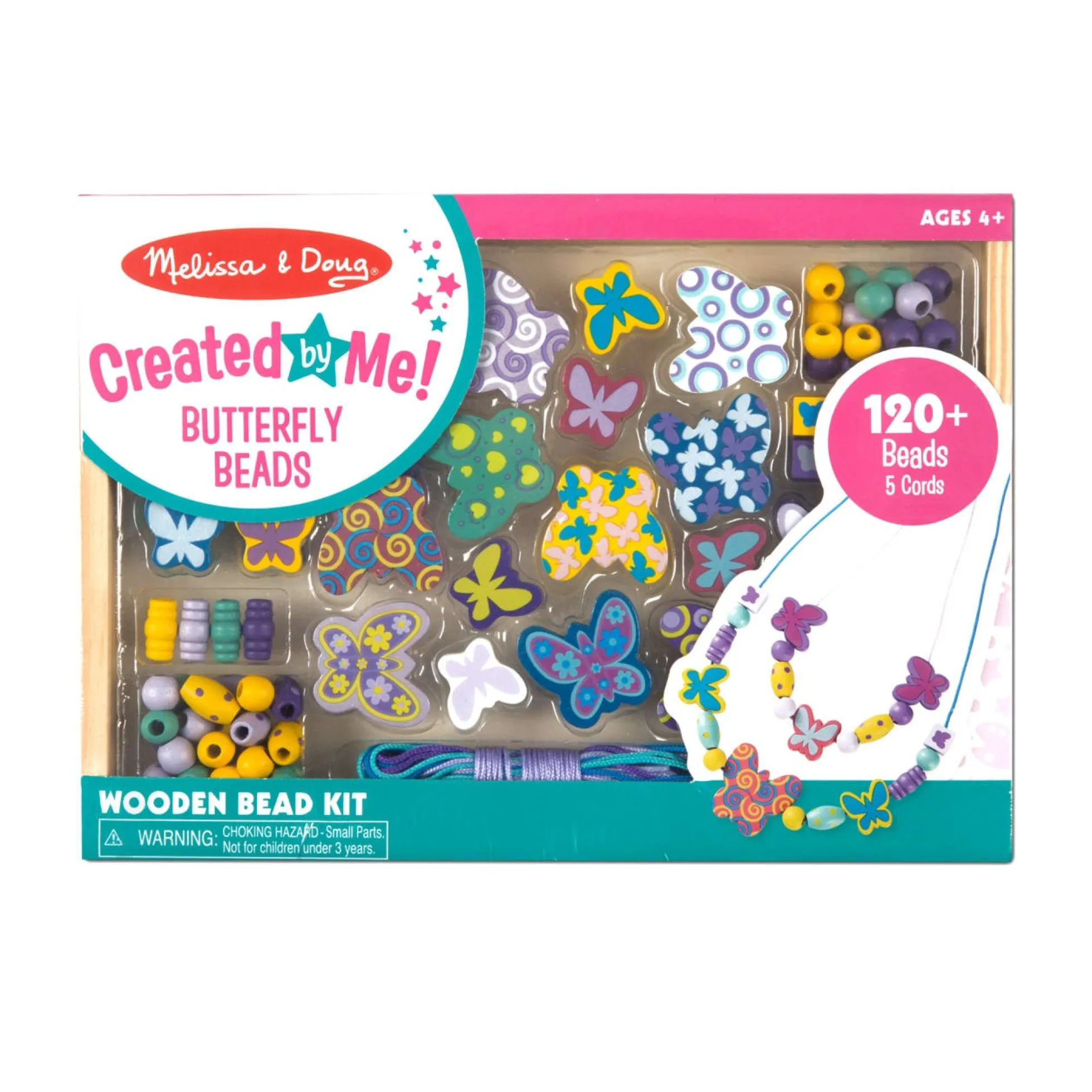 Created by Me! Butterfly Beads Wooden Bead Kit
