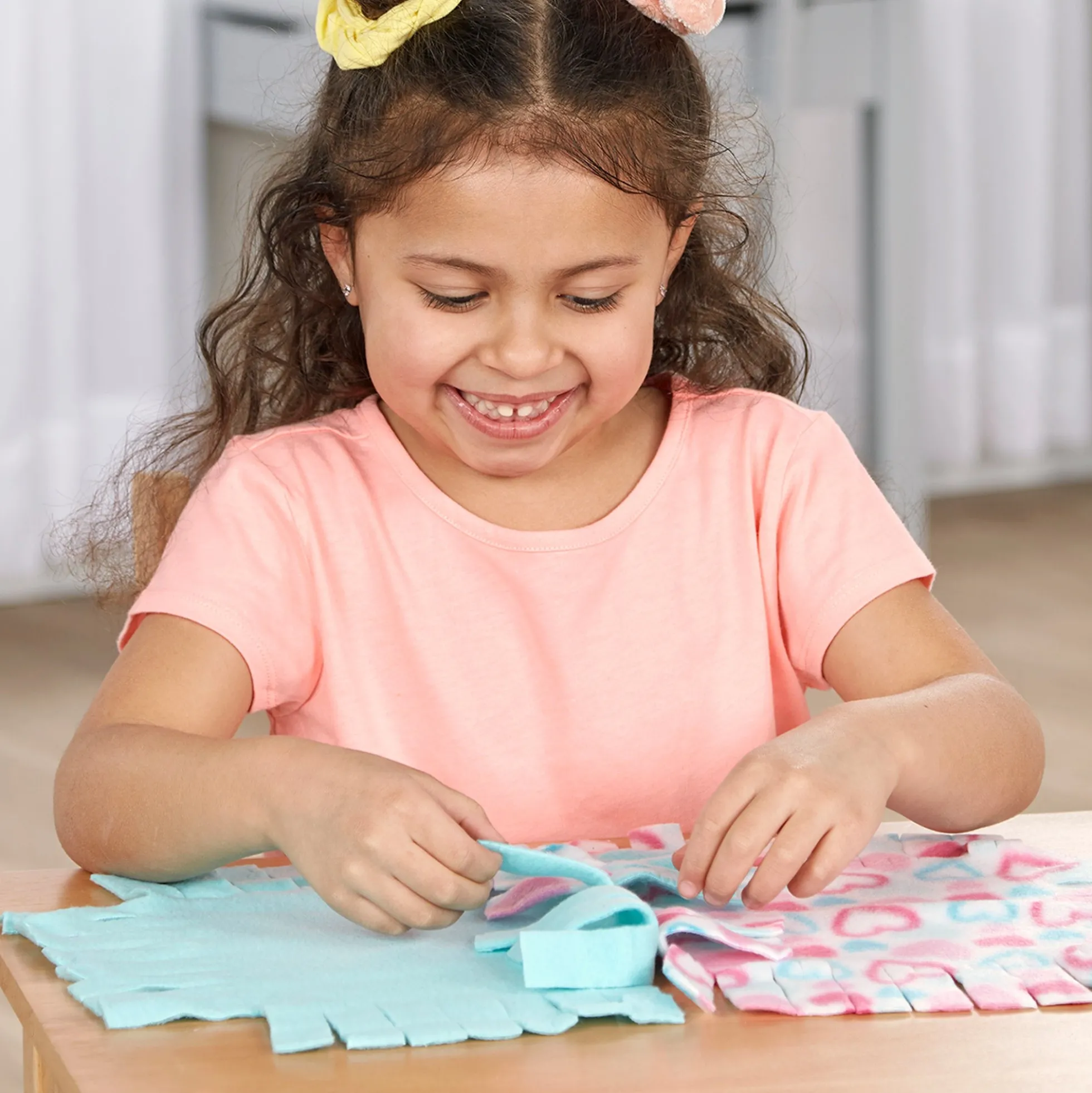 Created by Me!™ Heart Fleece Blanket No-Sew Craft Kit