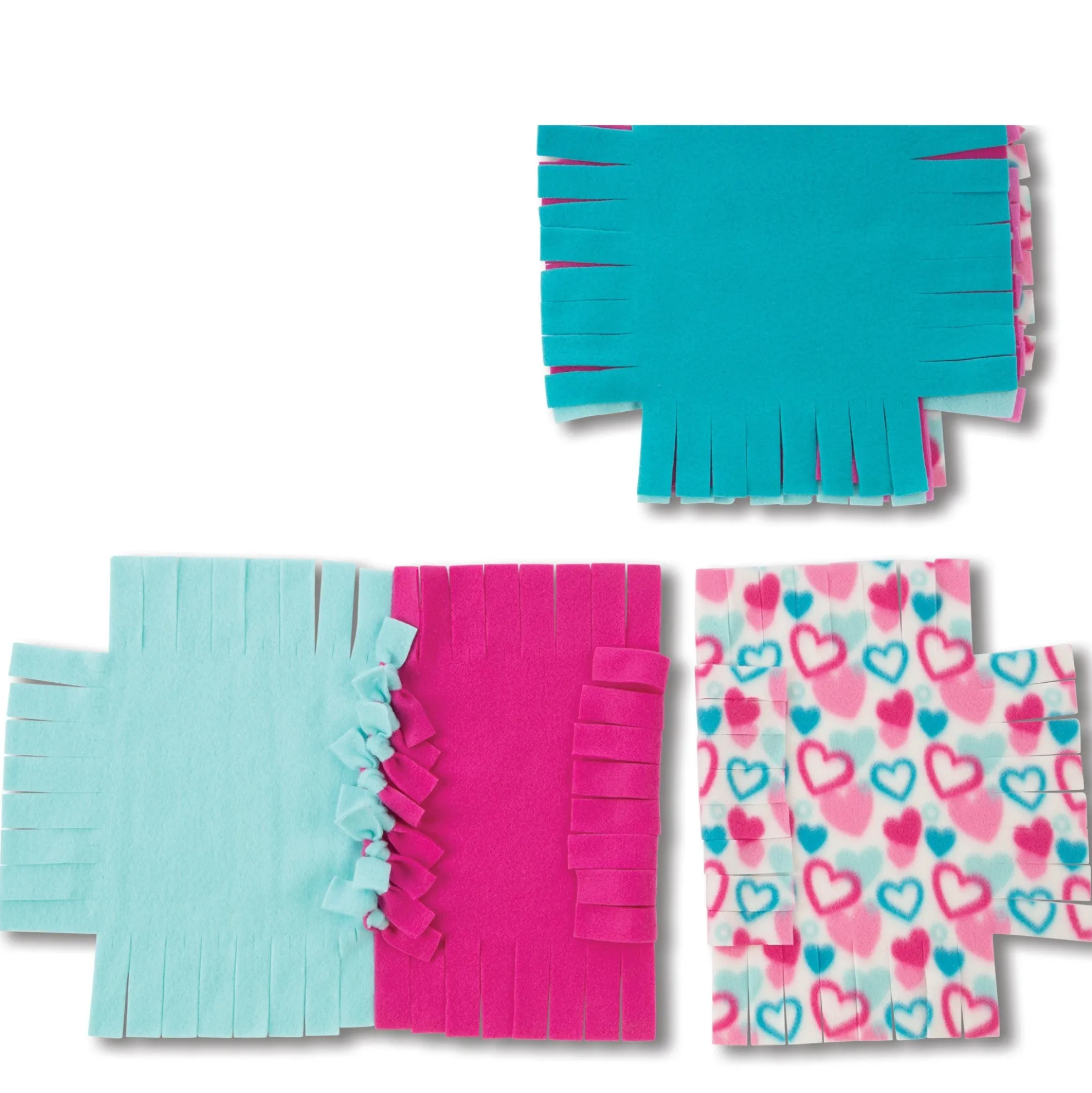 Created by Me!™ Heart Fleece Blanket No-Sew Craft Kit