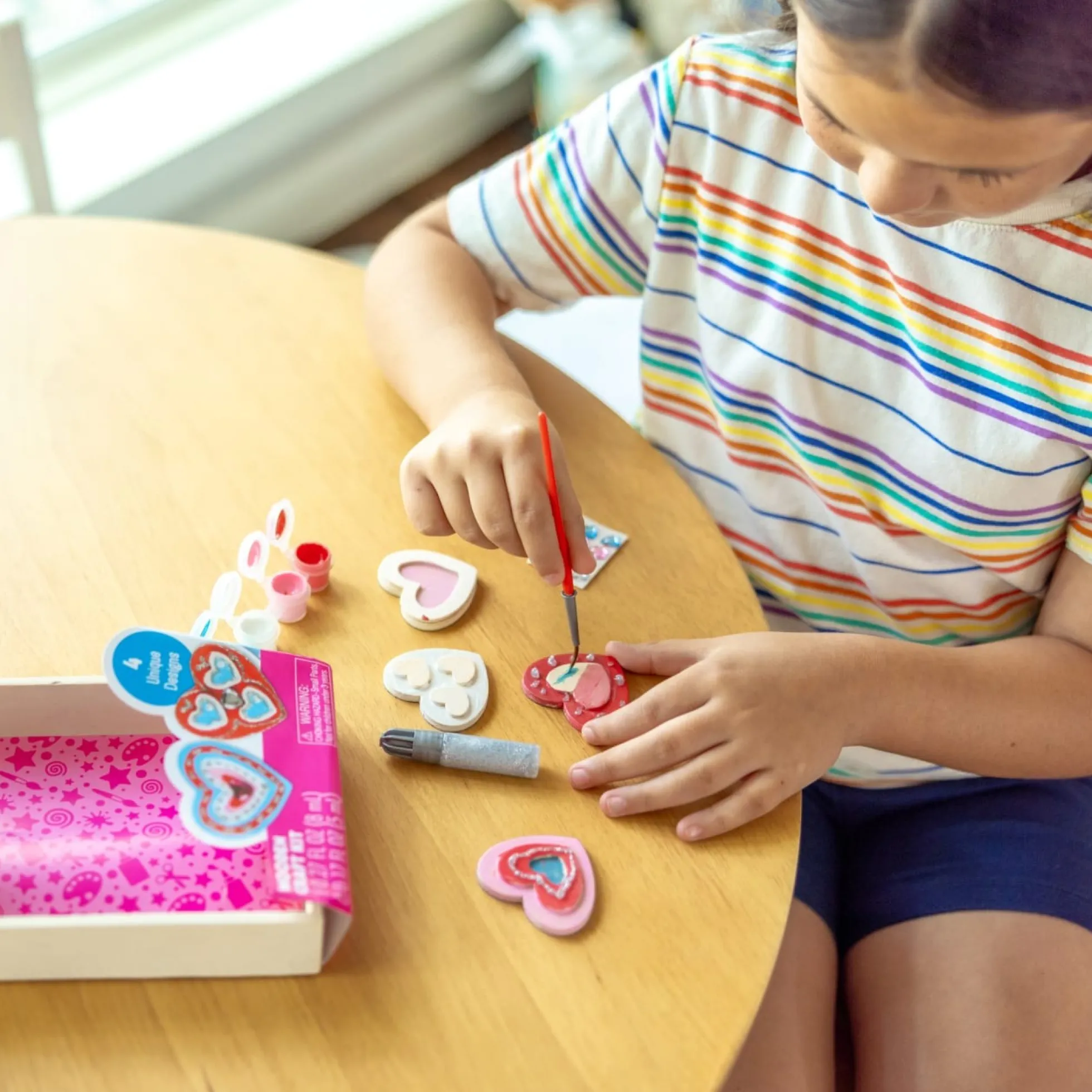 Created by Me! Heart Magnets Wooden Craft Kit