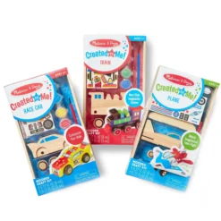 Createed by Me!™ Vehicle Craft Kit 3-Pack: Plane, Train, Race Car