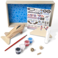 Decorate-Your-Own Wooden Plane