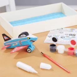 Decorate-Your-Own Wooden Plane