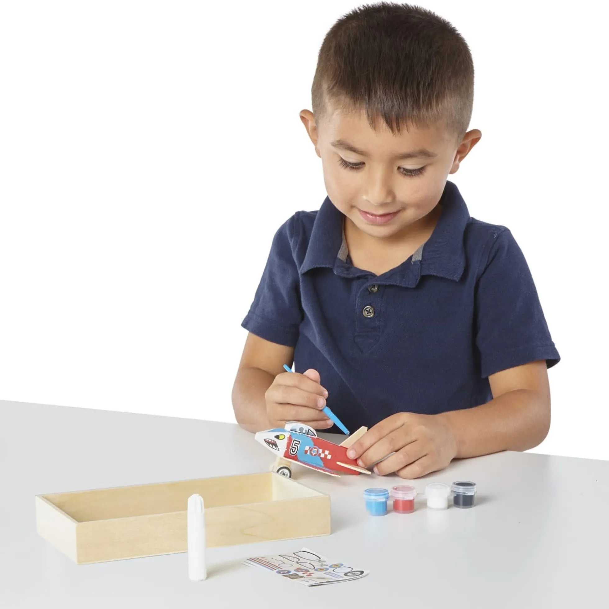 Decorate-Your-Own Wooden Plane