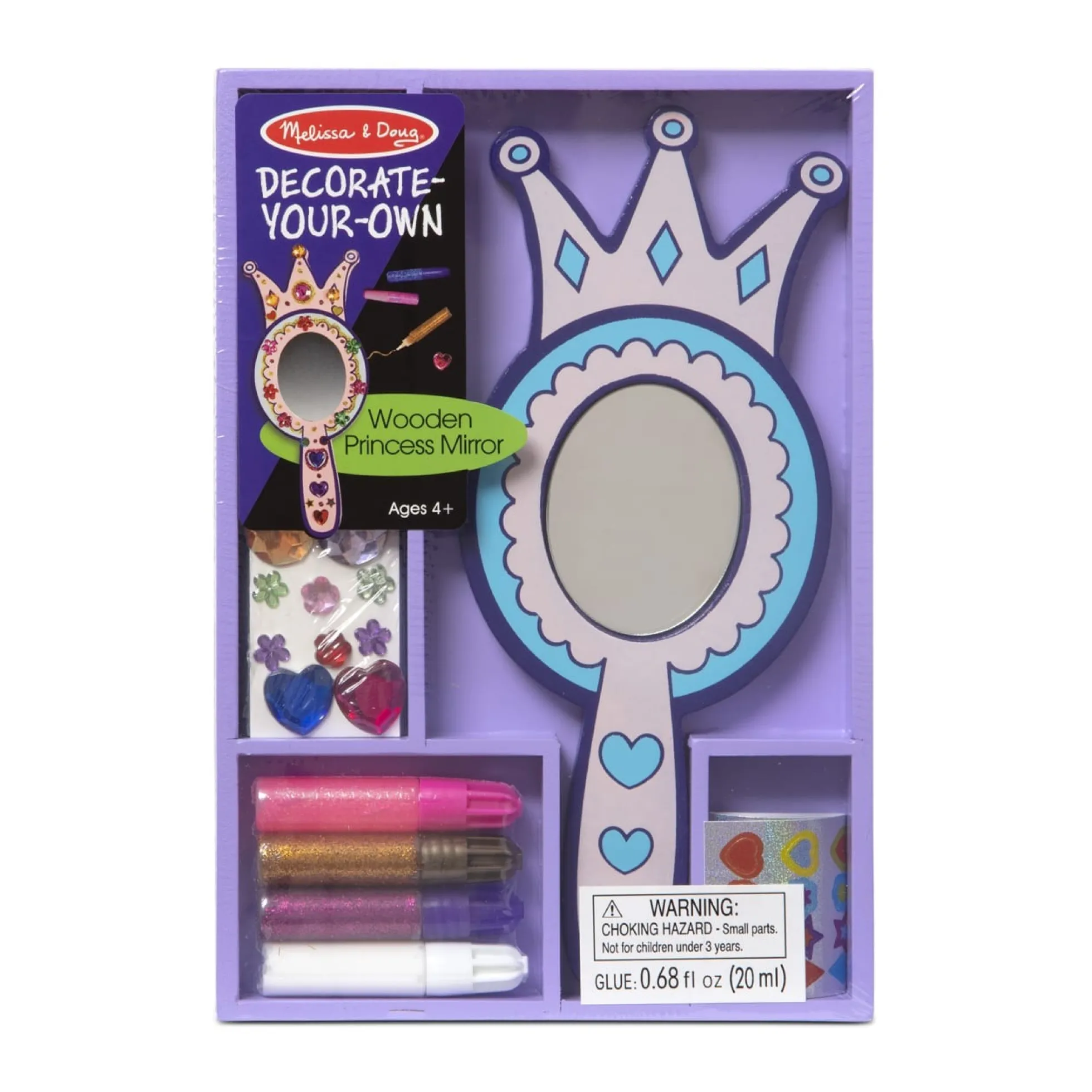 Decorate-Your-Own Wooden Princess Mirror
