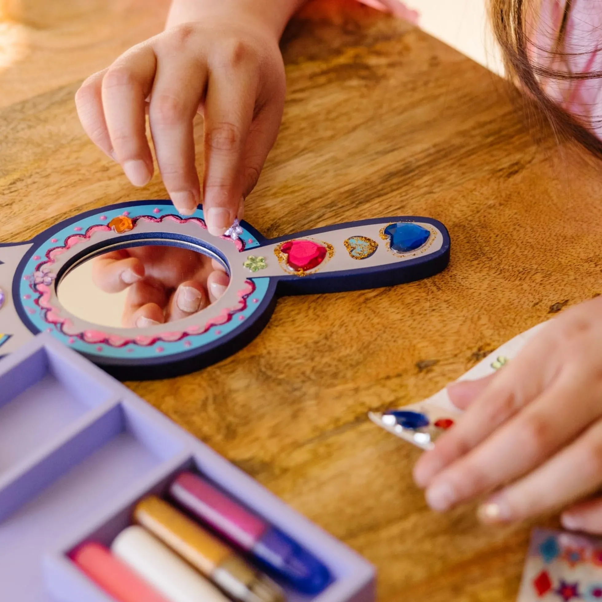 Decorate-Your-Own Wooden Princess Mirror