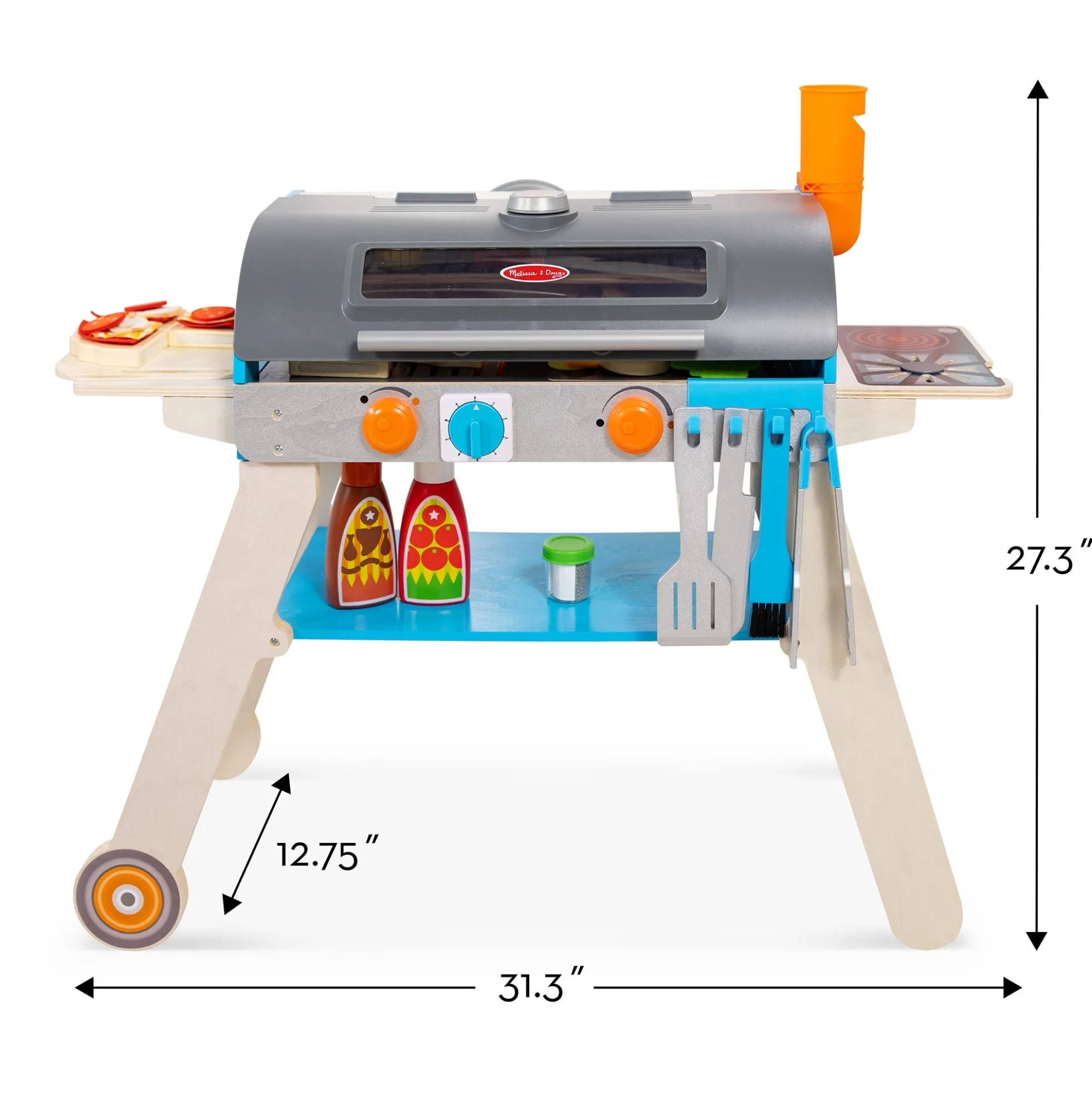 Deluxe Grill & Pizza Oven Play Set