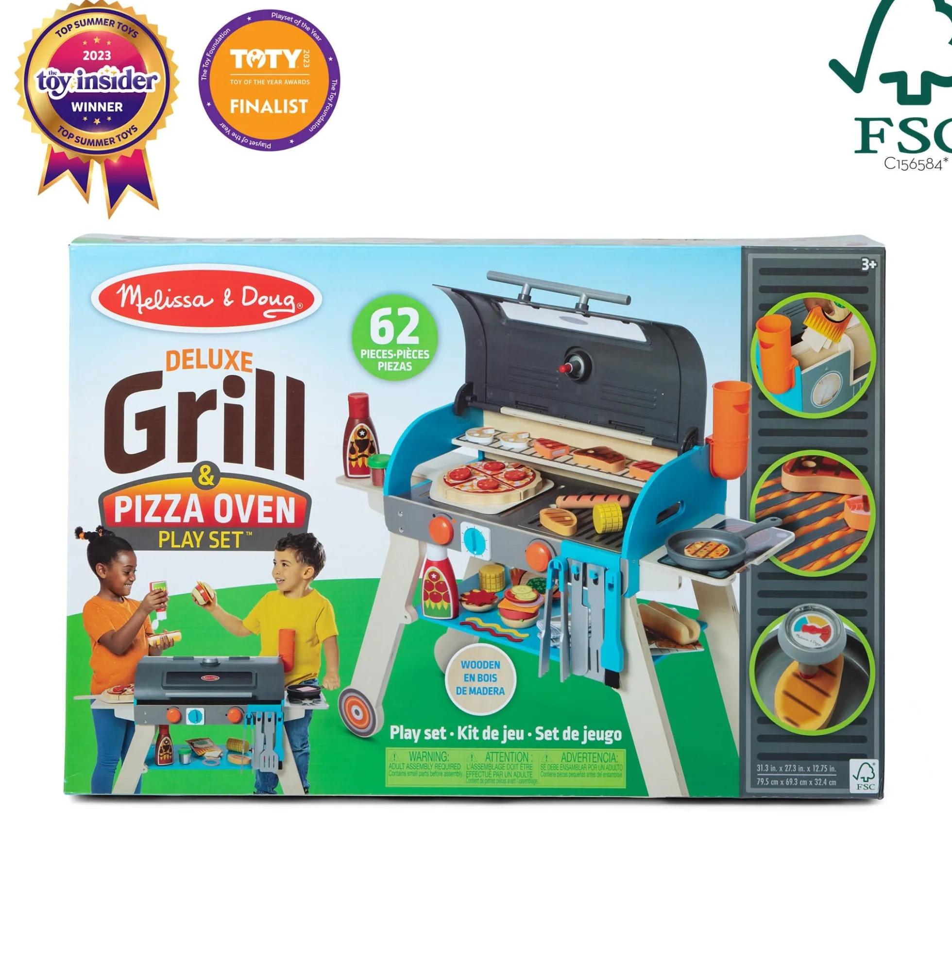 Deluxe Grill & Pizza Oven Play Set