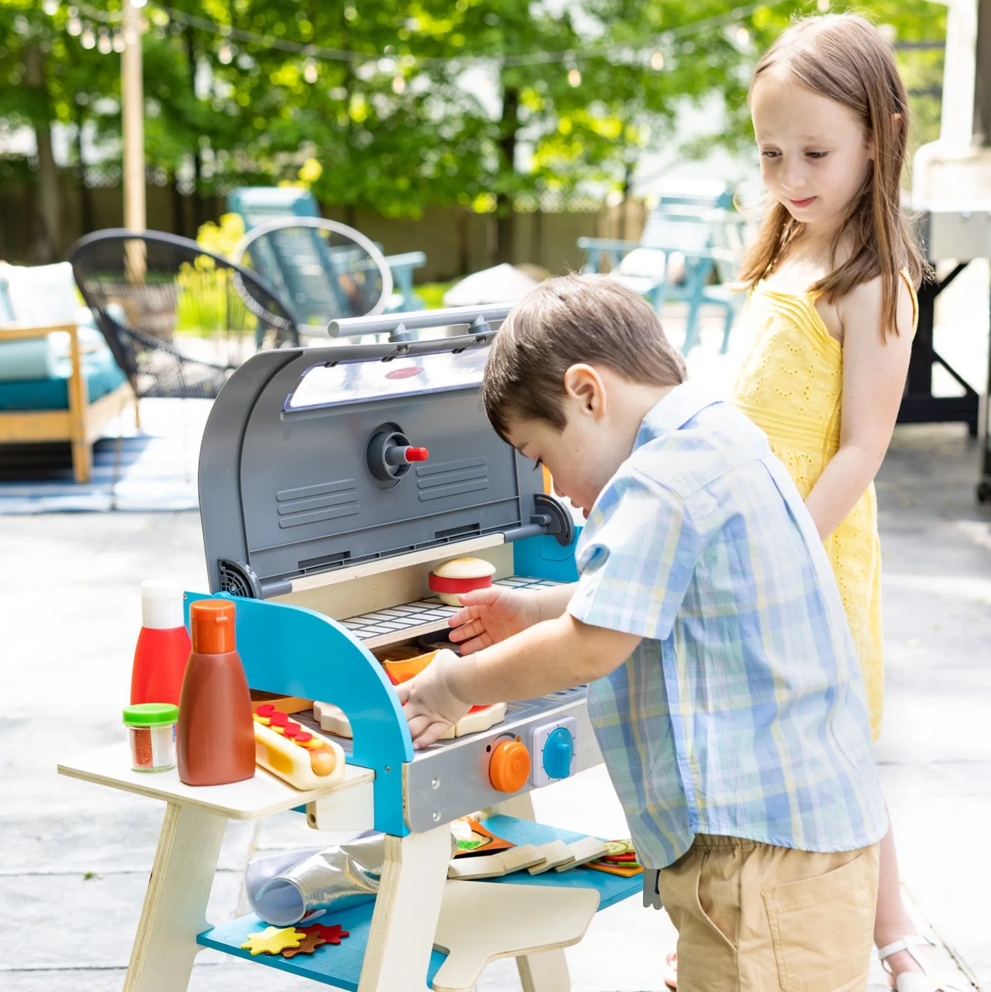 Deluxe Grill & Pizza Oven Play Set