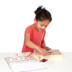 Deluxe Wooden Stamp Set - ABCs 123s