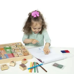Deluxe Wooden Stamp Set - Animals