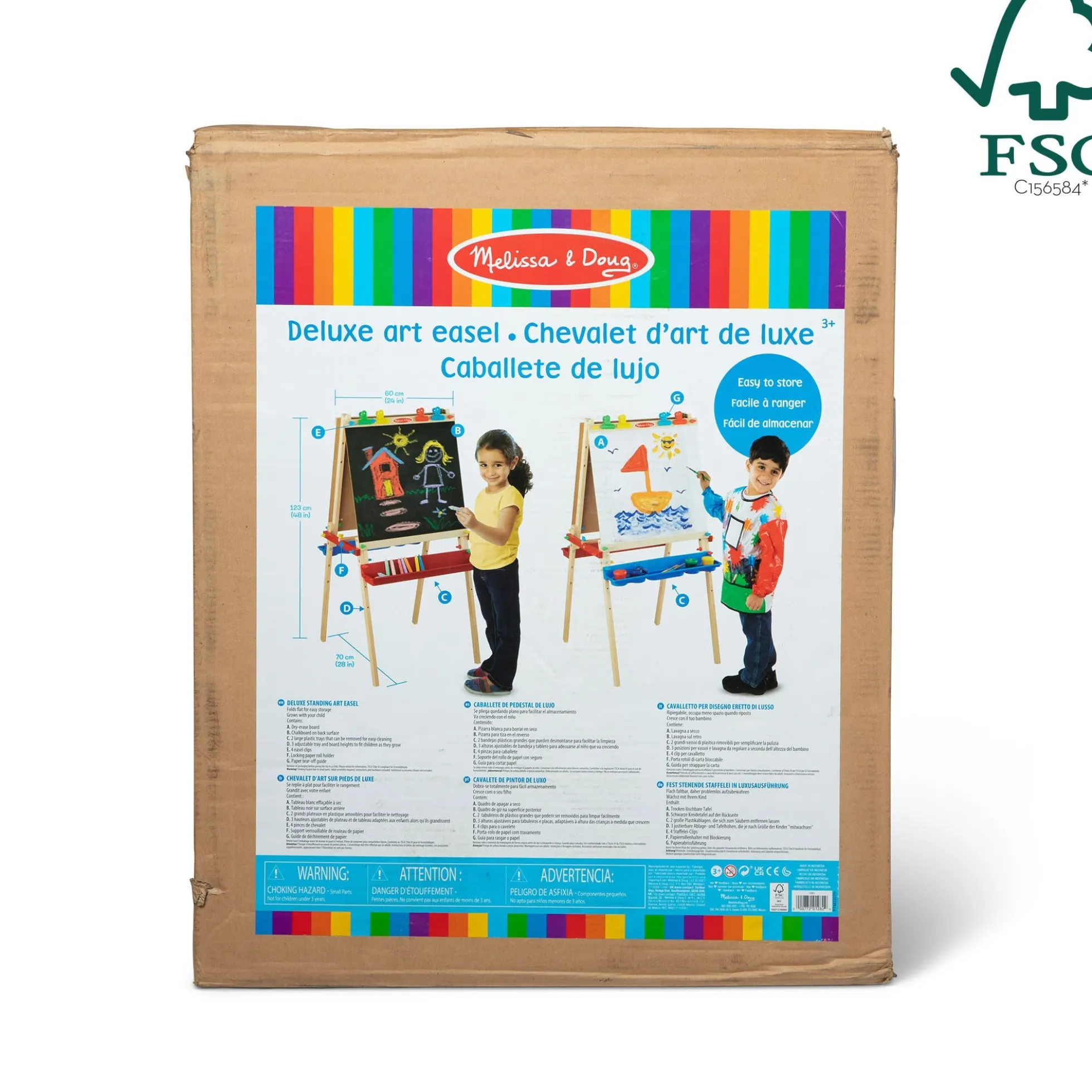 Deluxe Wooden Standing Art Easel