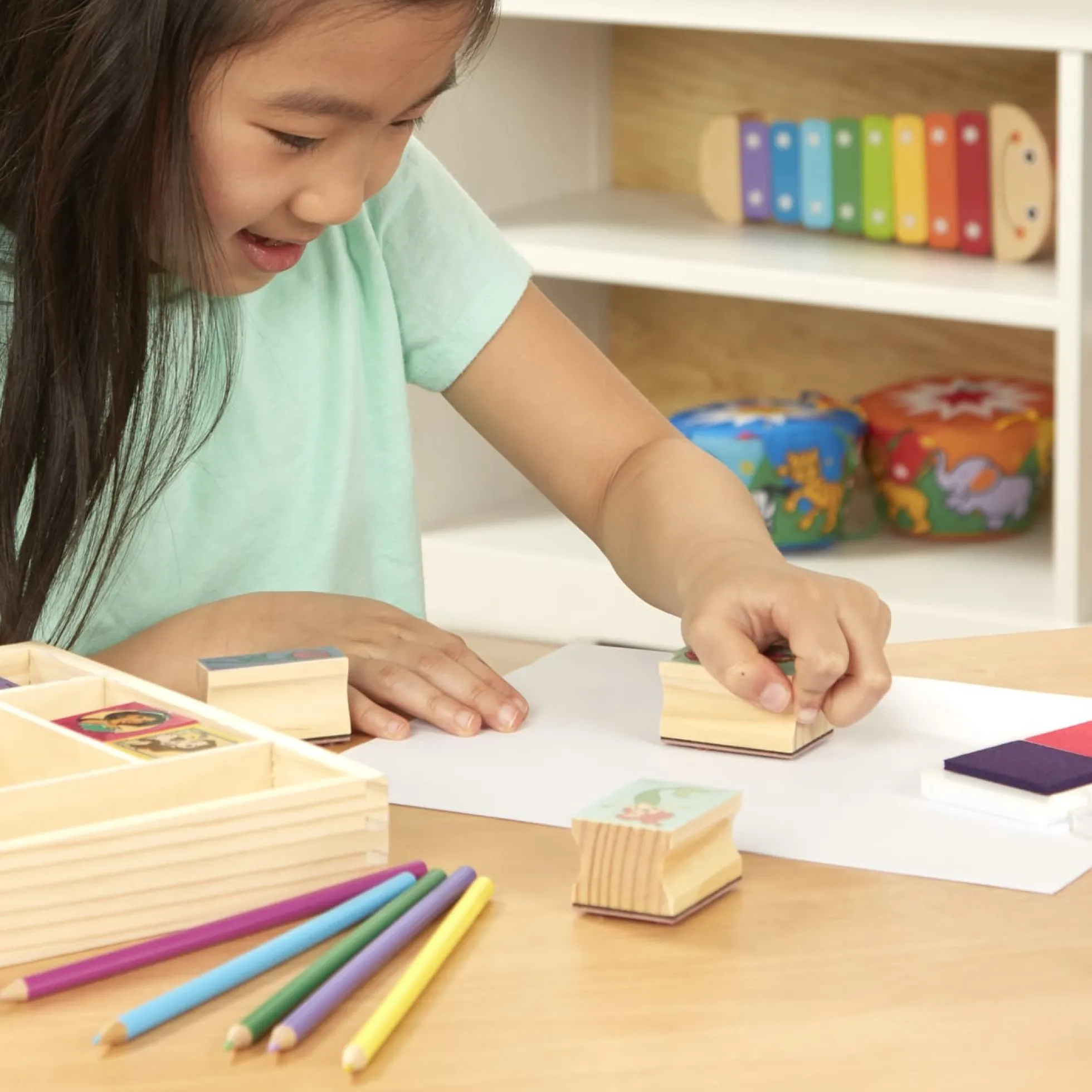 Disney Princess Wooden Stamp Set