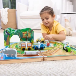 Disney Take-Along Safari Wooden Play Set