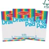 Drawing Paper Pad (50 Sheets, 9 x 12 Inches) 3-Pack