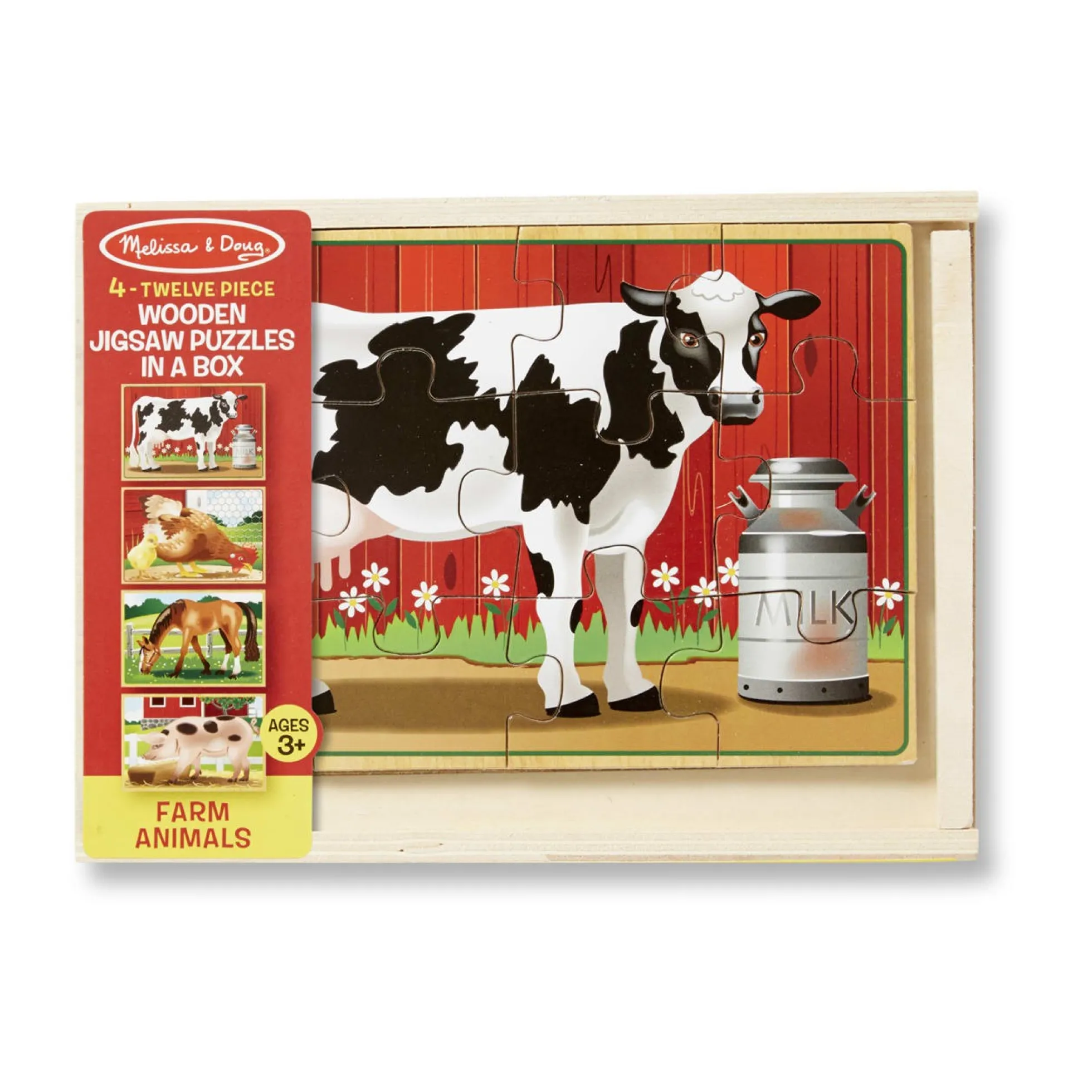 Farm Animals Jigsaw Puzzles in a Box