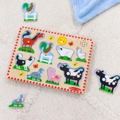 Farm Animals Sound Puzzle - 8 Pieces