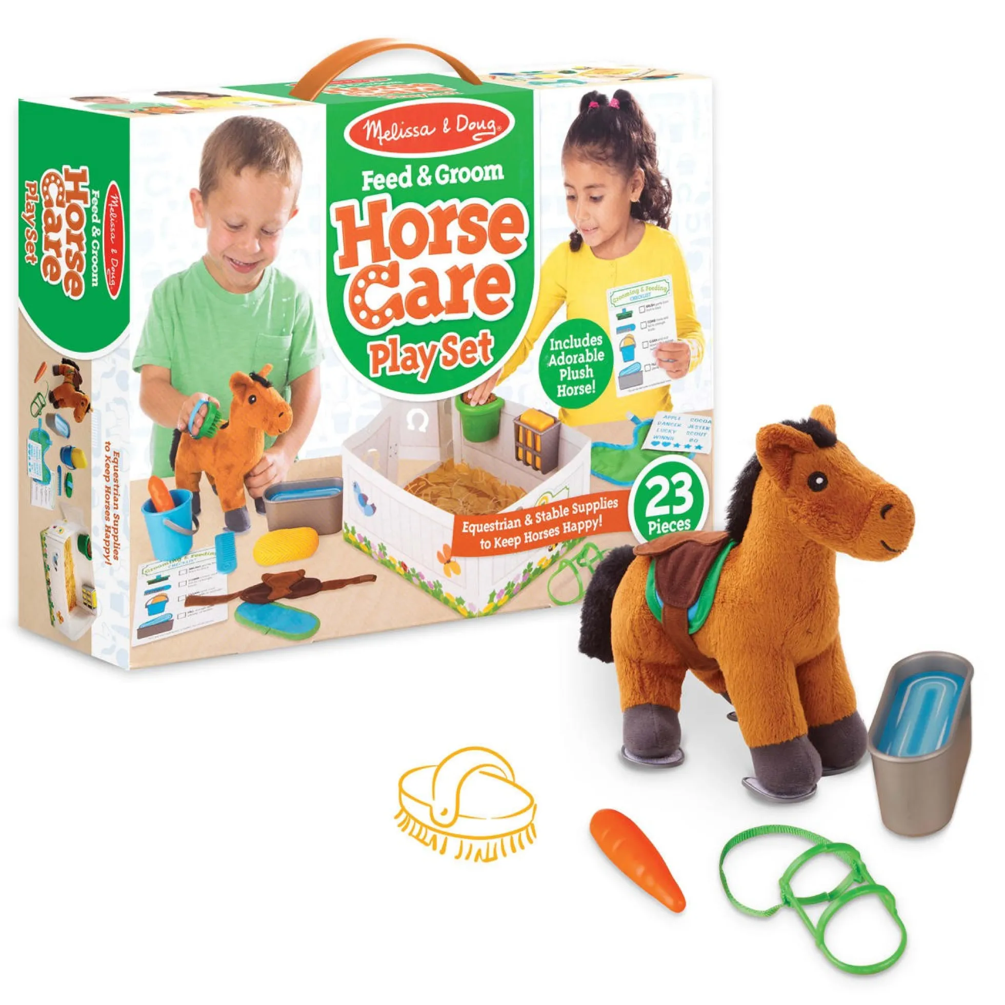 Feed & Groom Horse Care Play Set