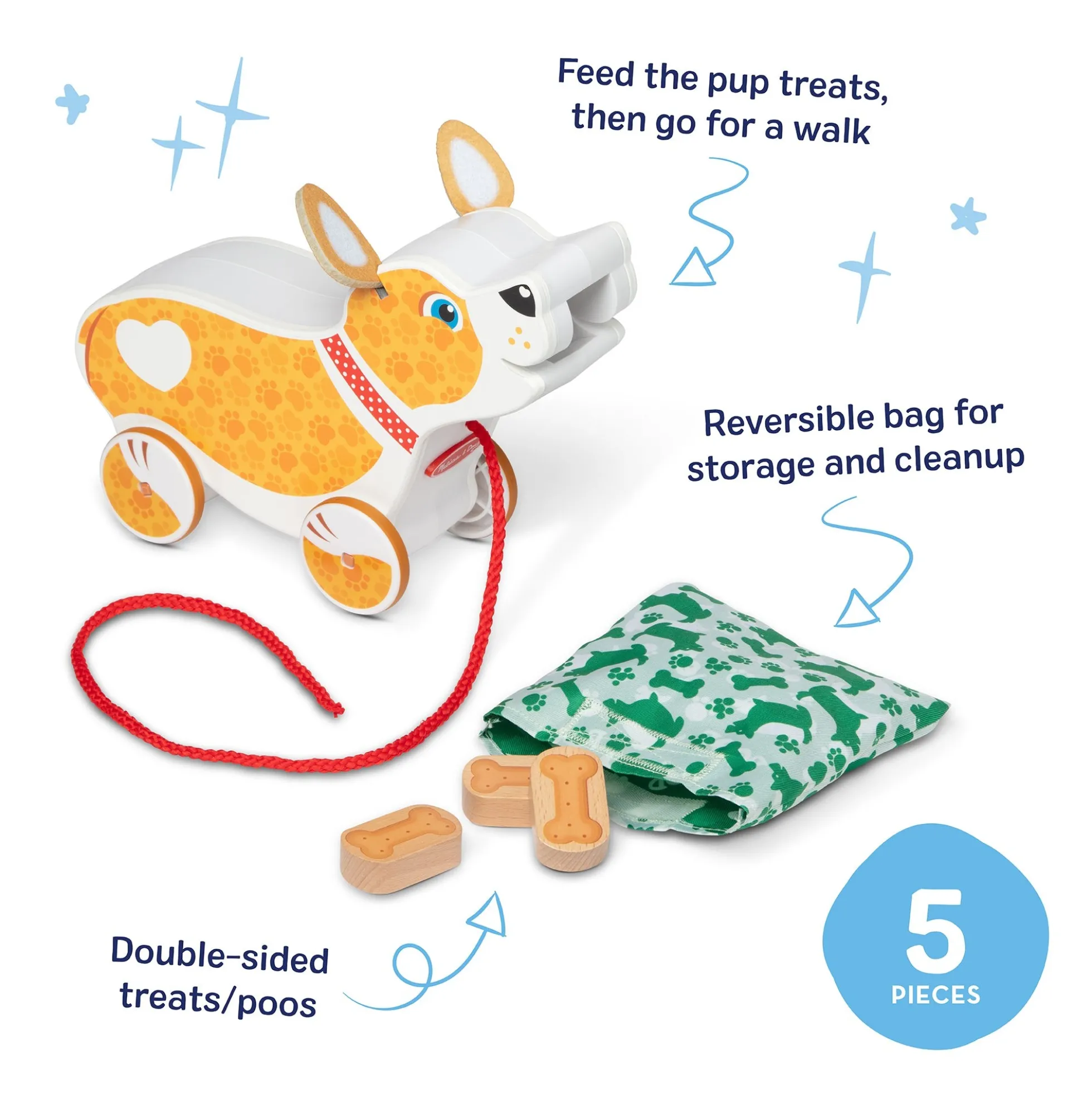 Feed, Walk & Poo Pup Play Set