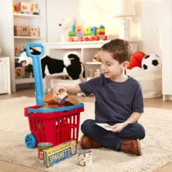 Fill & Roll Grocery Basket Play Set
