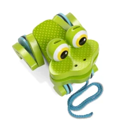 First Play Frolicking Frog Wooden Pull Toy