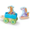 First Play Wooden Rocking Farm Animals Pull Train