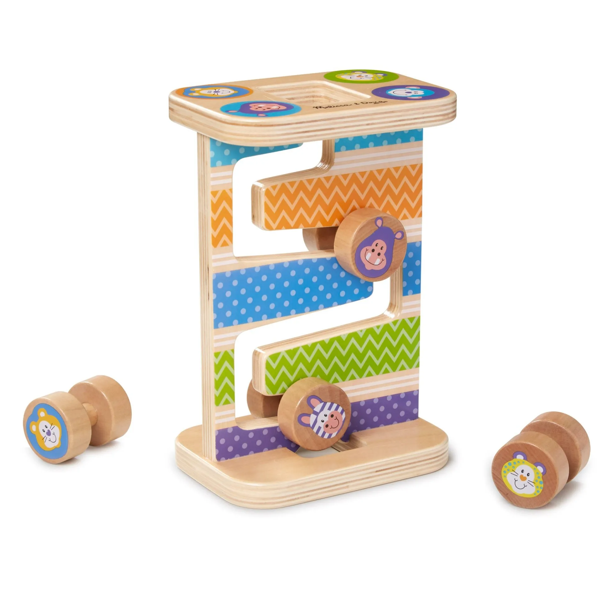 First Play Wooden Safari Zig-Zag Tower