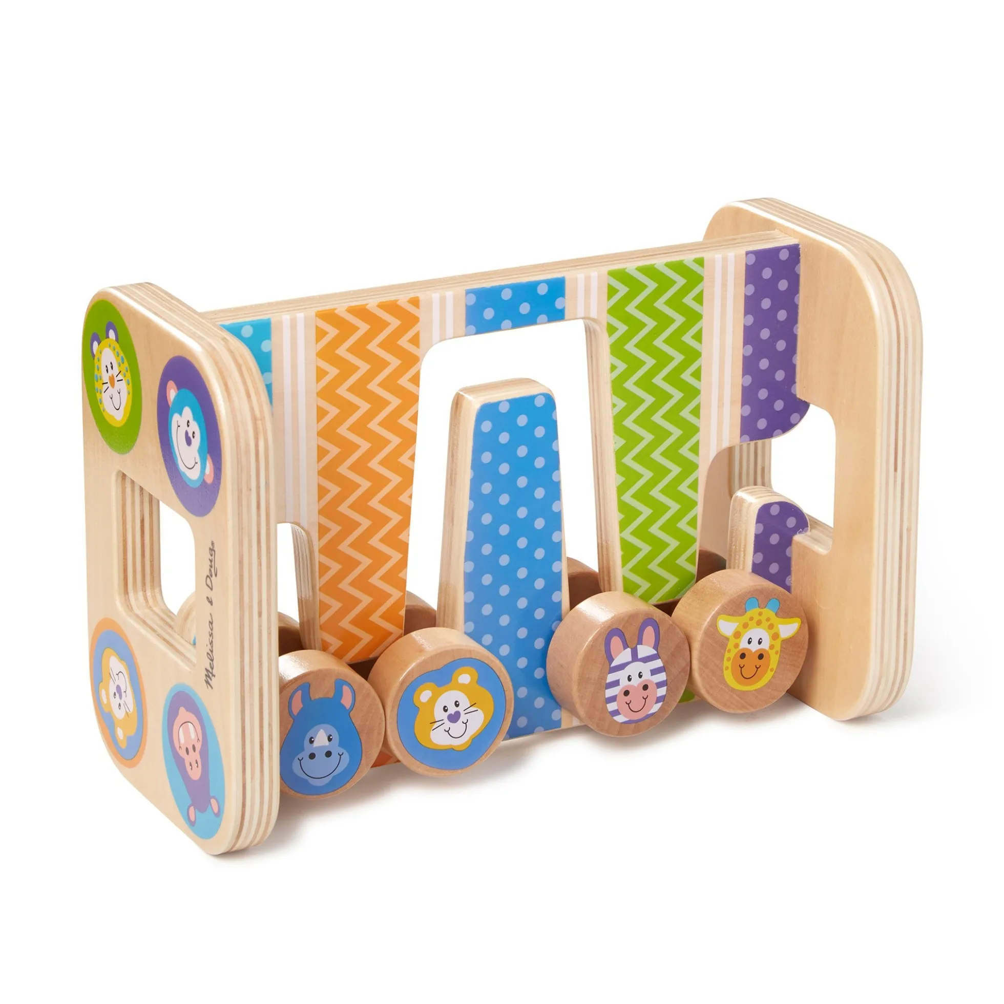 First Play Wooden Safari Zig-Zag Tower