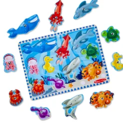 Fishing Magnetic Puzzle Game - 10 Pieces