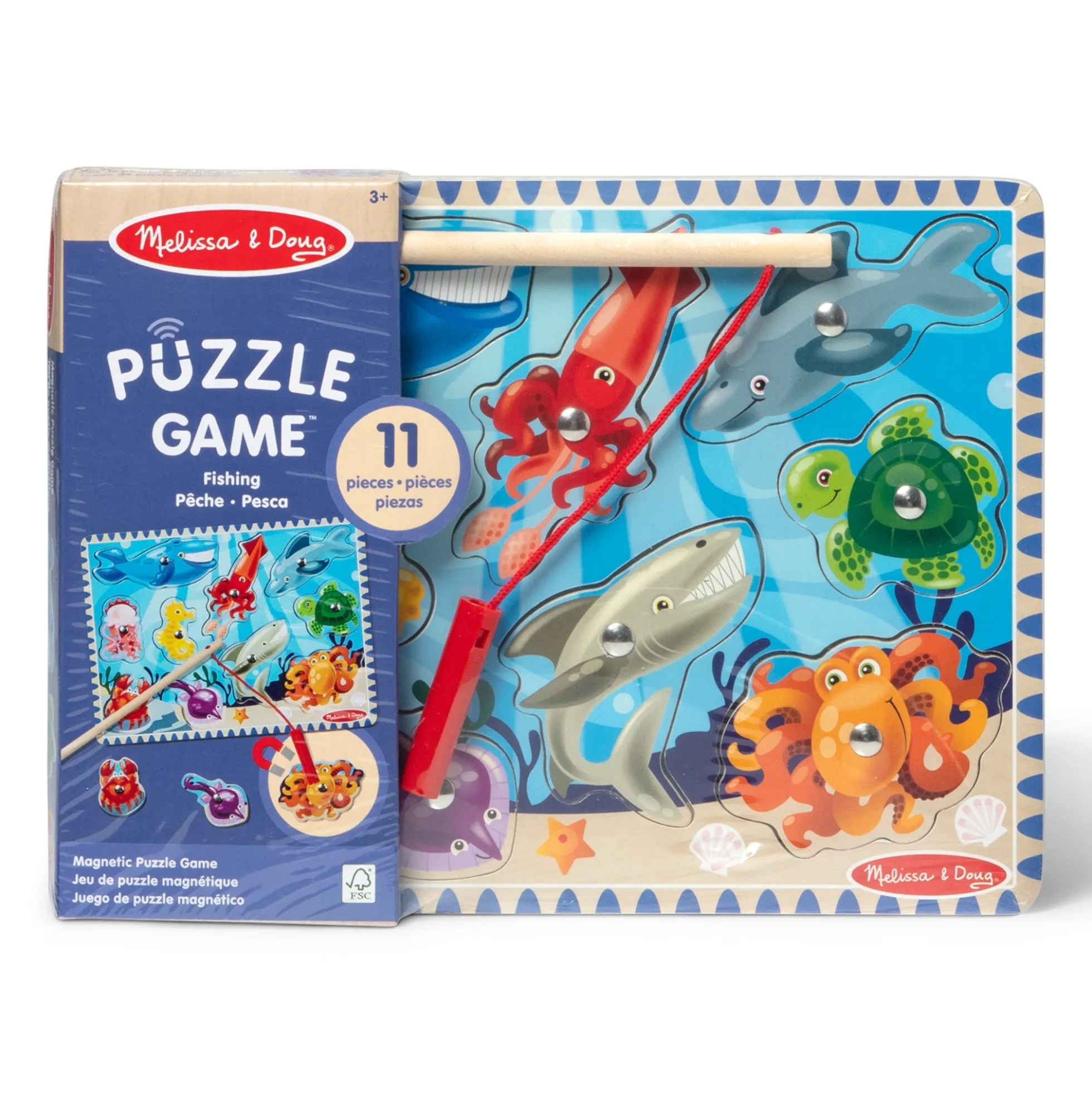 Fishing Magnetic Puzzle Game - 10 Pieces