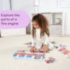 Giant Fire Truck Floor Puzzle - 24 Pieces
