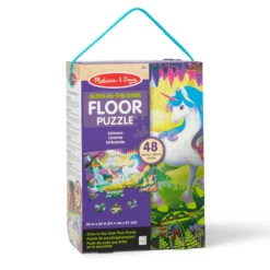 Glow-in-the-Dark Unicorn Floor Puzzle - 48 Pieces