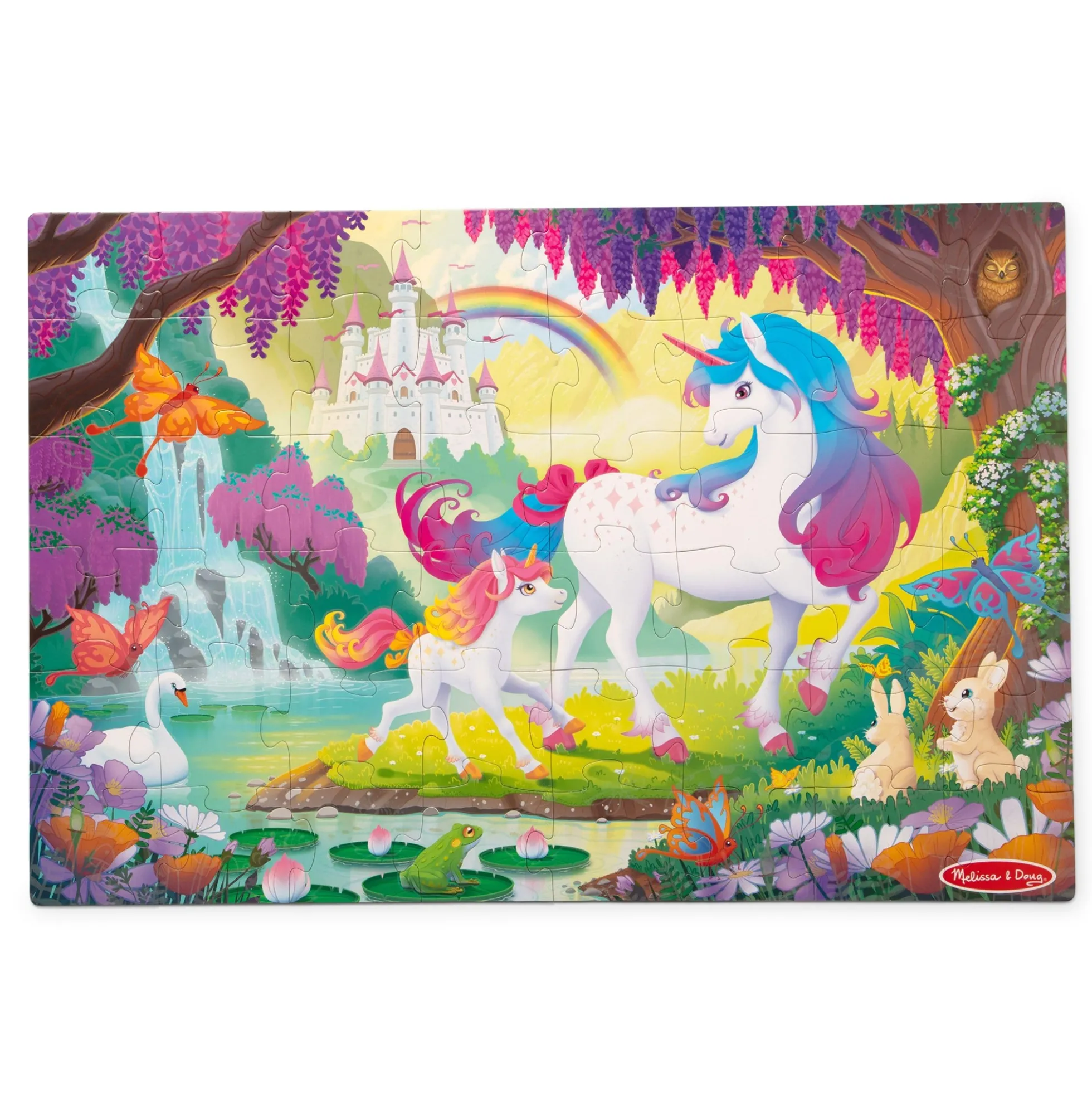 Glow-in-the-Dark Unicorn Floor Puzzle - 48 Pieces