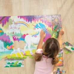 Glow-in-the-Dark Unicorn Floor Puzzle - 48 Pieces