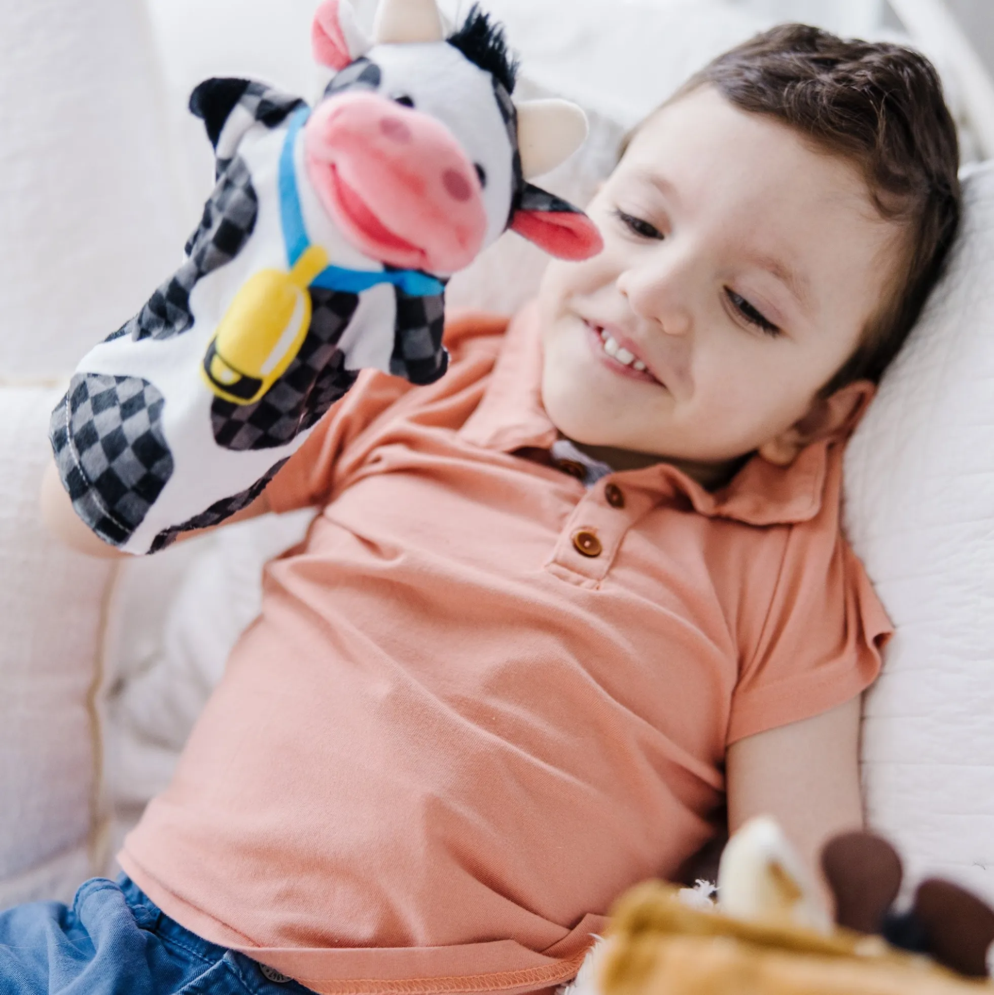 Hand Puppet 2-Pack: Farm Friends, Zoo Friends
