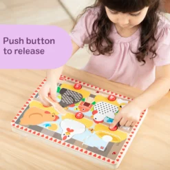 Happy Hens Push to Pop Puzzle