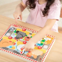 Happy Hens Push to Pop Puzzle