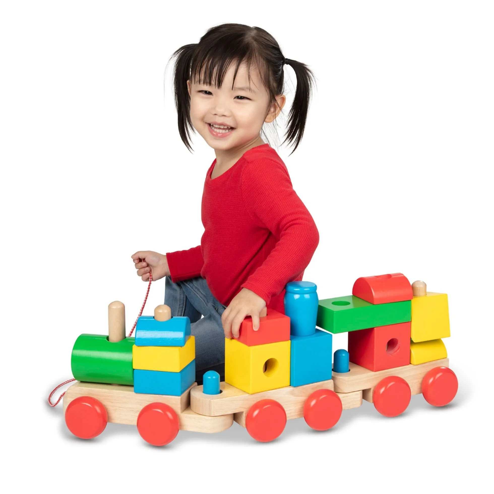 Jumbo Wooden Stacking Train – Classic