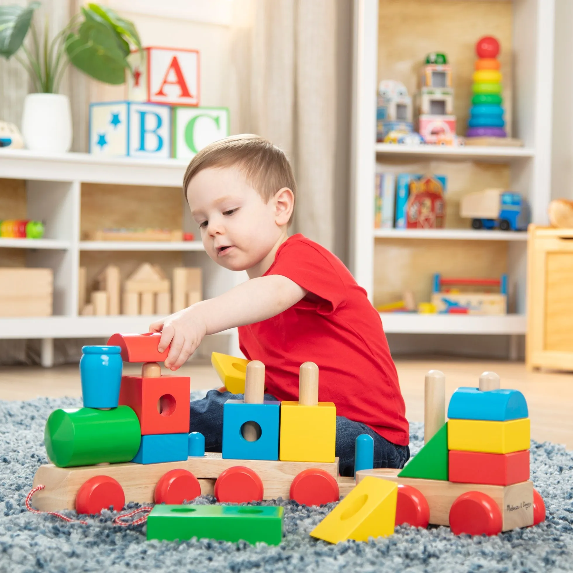 Jumbo Wooden Stacking Train – Classic
