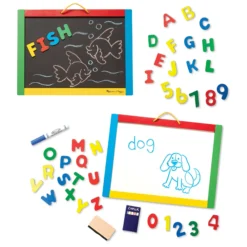 Magnetic Chalkboard & Dry-Erase Board (Uppercase)
