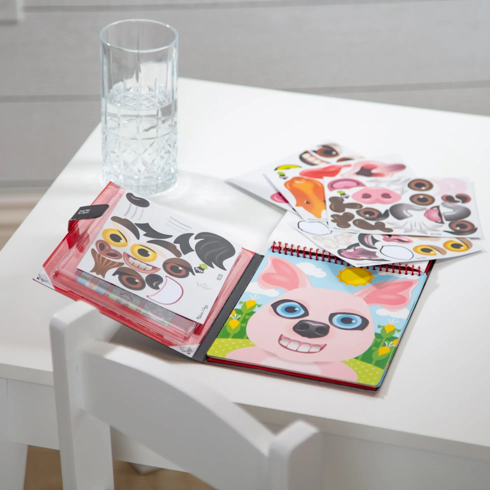 Make-a-Face – Farm Reusable Sticker Pad – On the Go Travel Activity