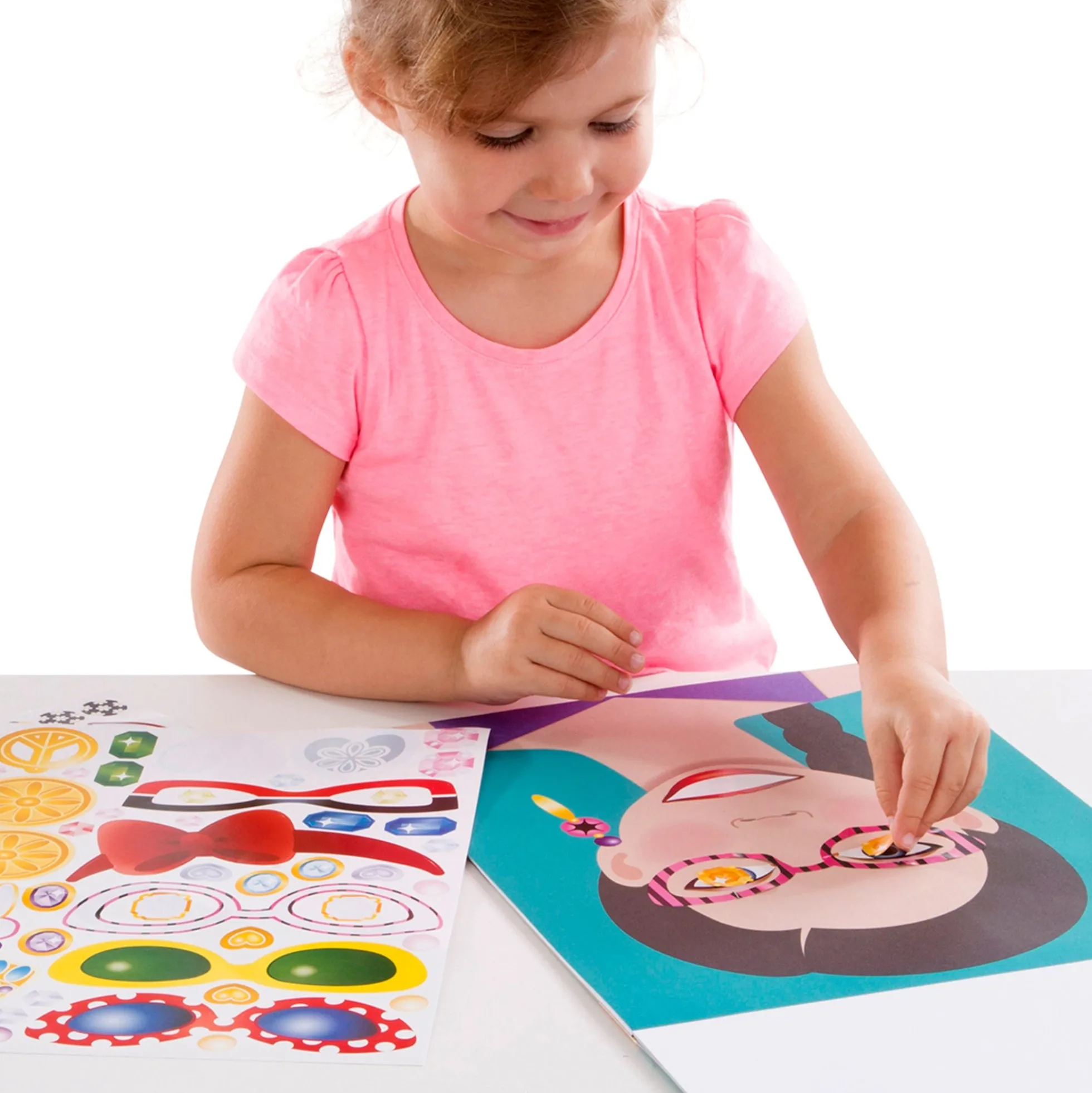 Make-a-Face Sticker Pad - Fashion Faces