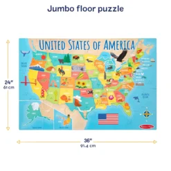 Map Floor Puzzle - 51 Pieces
